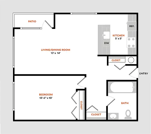 Floor plan Plan 1BR