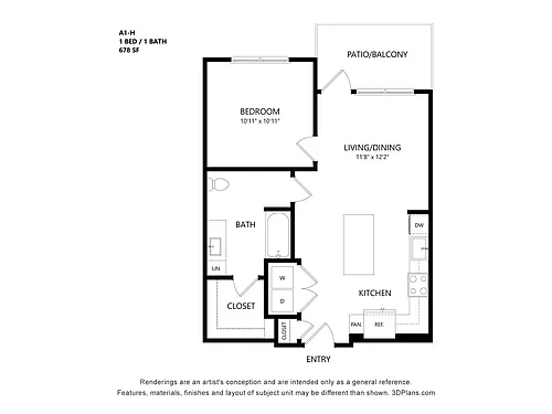 Floor plan A1-H