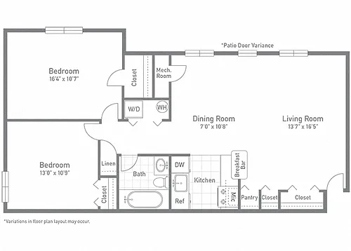 Floor plan The Sheldon