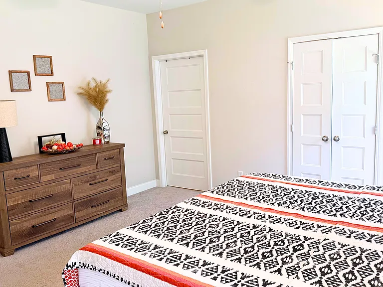Owner's Bedroom with large walk-in closet and master bath