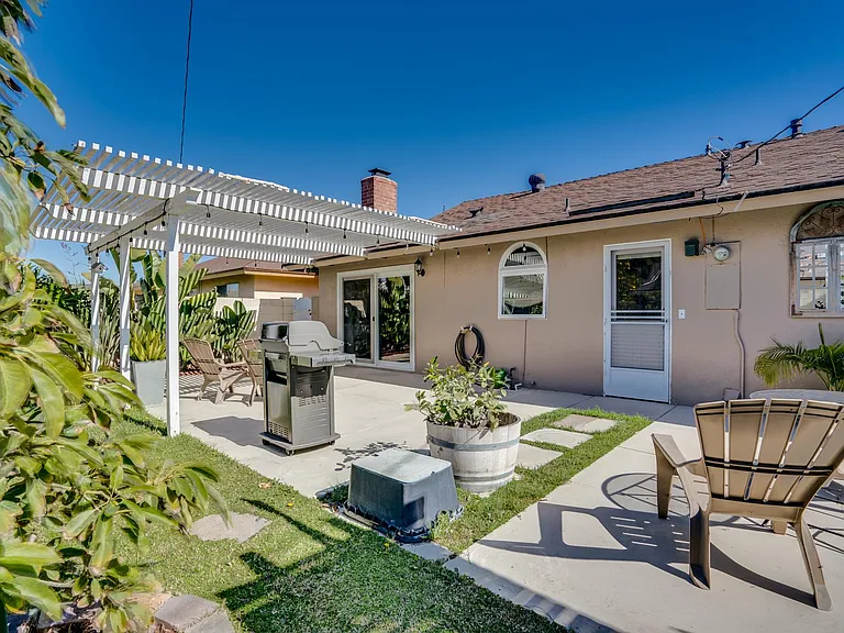 Large backyard. large patio.