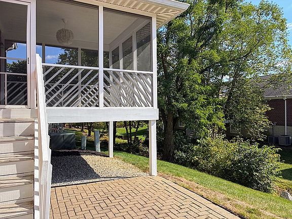 Patio and rear porch