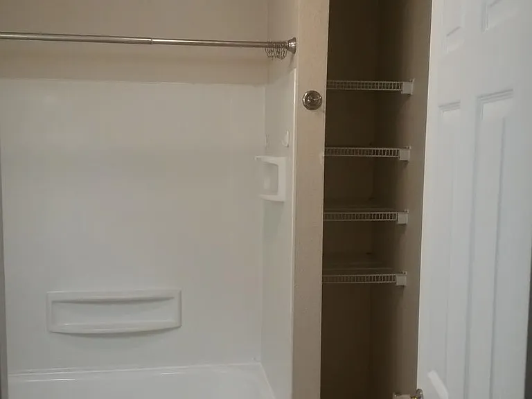 Master bath linen storage