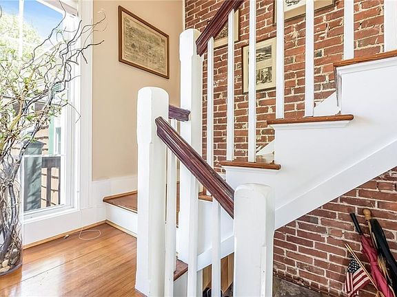 Entry Foyer with exposed brick detail