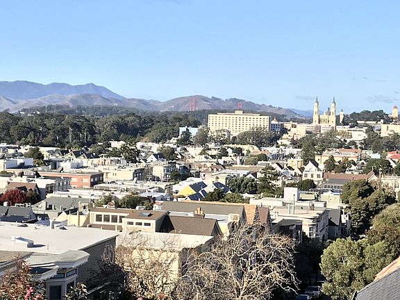 View looking north from 580A Belvedere