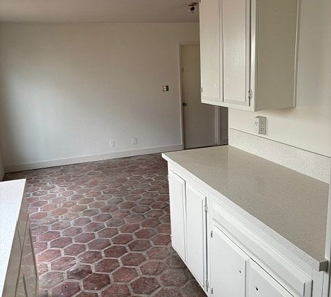 Kitchen with view of the breakfast area nook