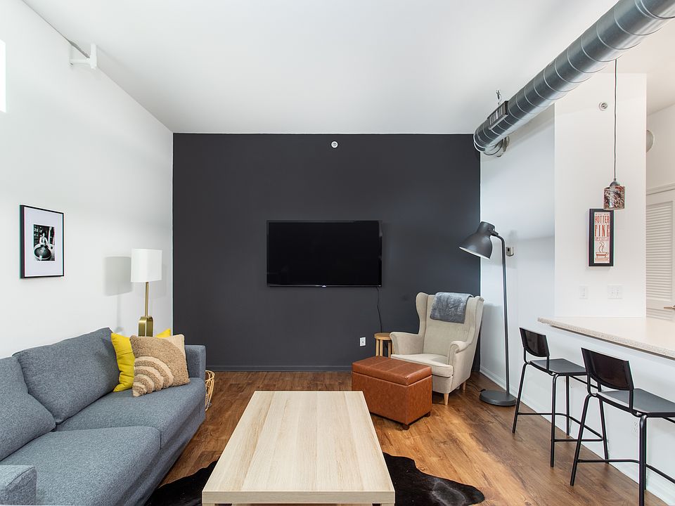 Open loft, layout Versatile floor plan Many options for furniture Sectionals fit :-)