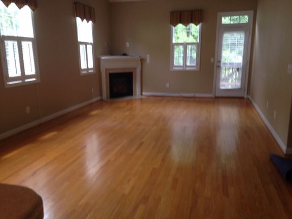 Open living and dining room