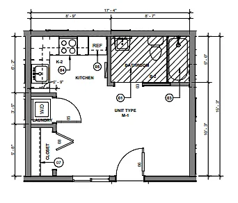 Floor plan M-1