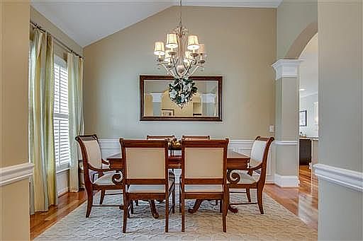 Open dining room