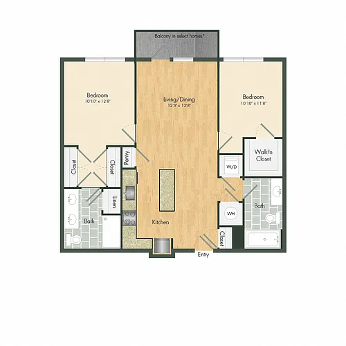 Floor plan B1B