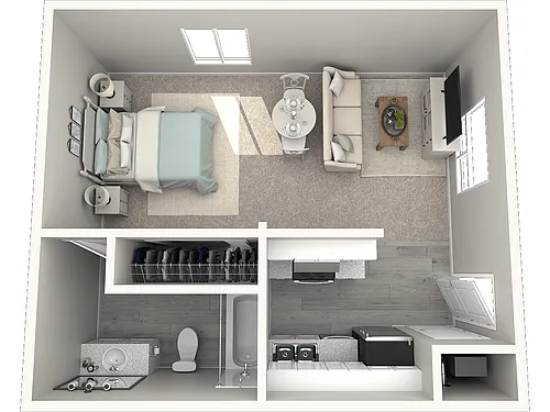 Floor plan One Bedroom Junior