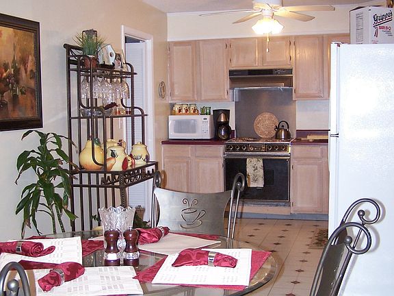 Large kitchen with newer cabinets