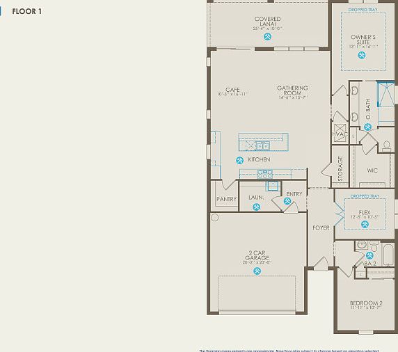 Palmary Floor Plan, Quick Move-in Home, Floor 1
