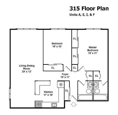 Floor plan 315-3E