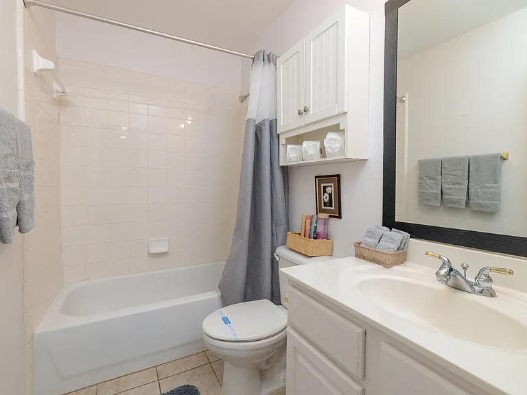 Bathroom #2 with bathtub/shower combo.
