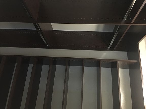 One of two walk-in closets/master