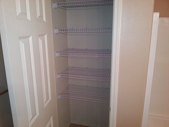Linen closet in master bath
