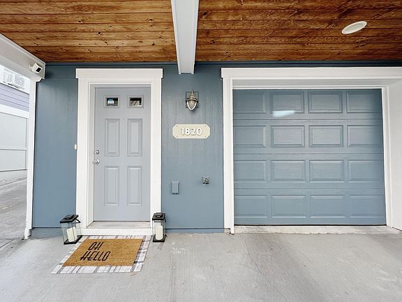 Electric garage with bonus storage areas inside.