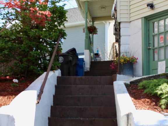 Outside stairs leading to front entry