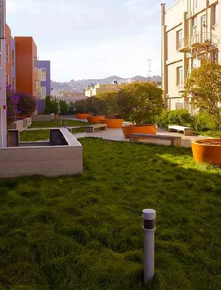 Courtyard looking west