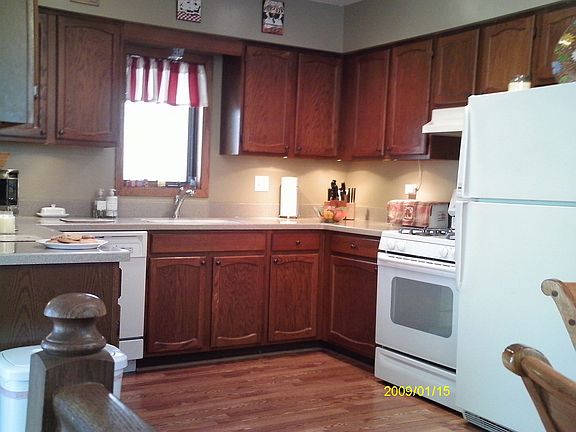 Beautiful kitchen with Corian counter tops