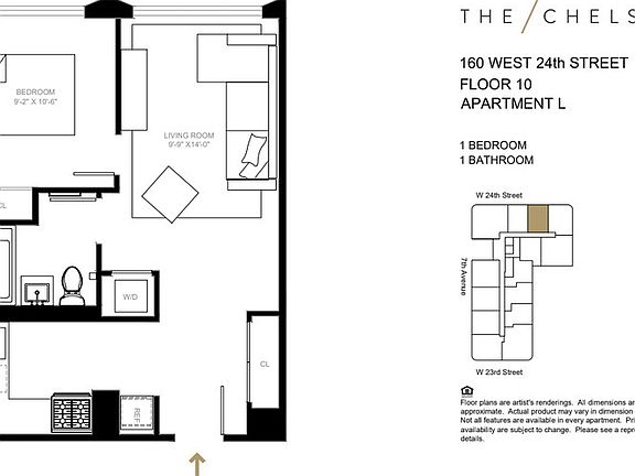 2nd image of 160 W 24th St APT 9L