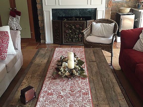 Family room gas fireplace