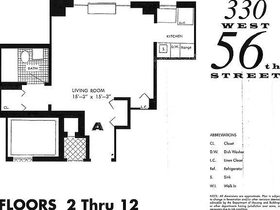 5th image of 330 W 56th St APT 15A