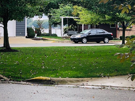 A peek at the lake across the street