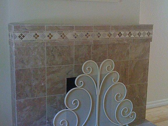 wood-burning fireplace 