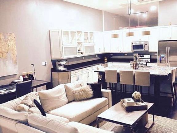 perfect open concept living and dining space