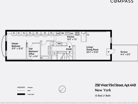2nd image of 258 W 93rd St #4AB