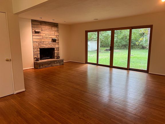 Living room and dining room