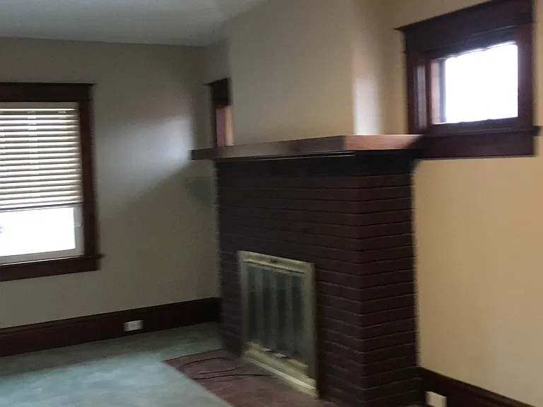 Family room with gas fireplace