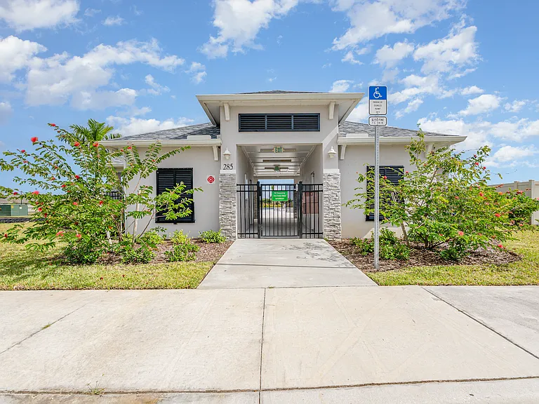 Community pool entrance
