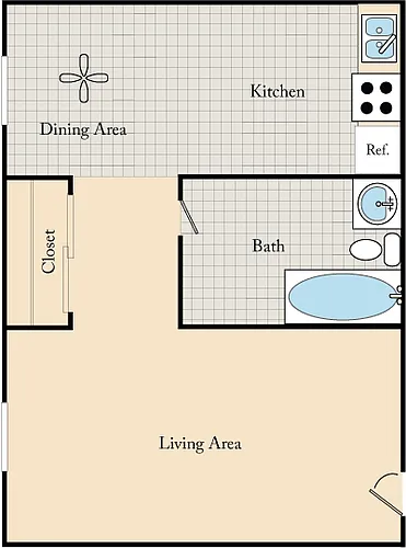 Floor plan Studio