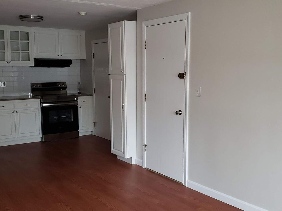 Kitchen from Living Room, the door leads to the hallway.
