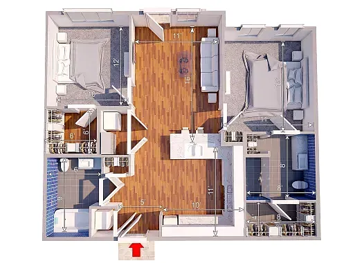 Floor plan Preston