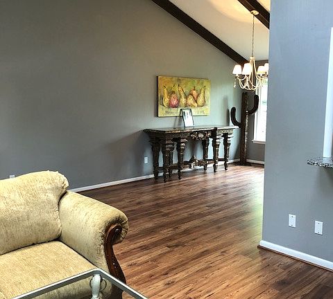 Dining vaulted ceilings