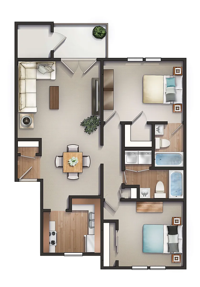 Floor plan The Magnolia Phase 2- Downstairs