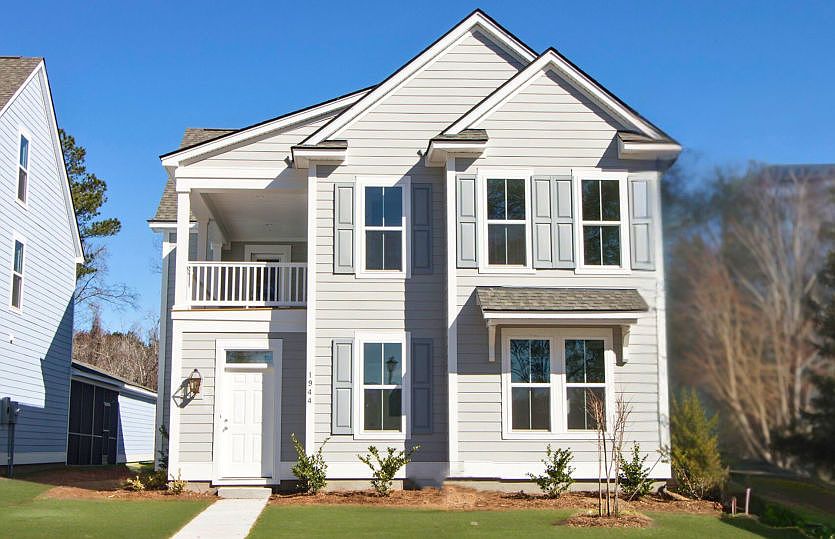 Berkeley Exterior with dual level porches