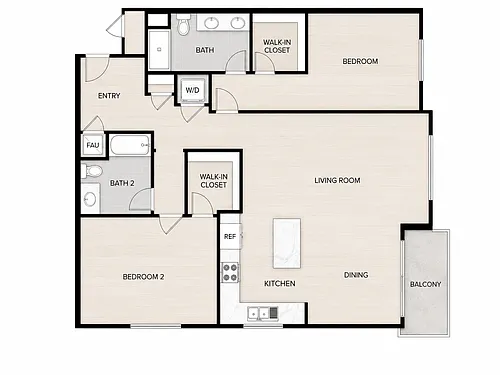 Floor plan B TWO
