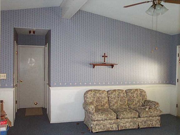 Family Room. 17 X 14 Family Room with Cathedral ceiling and fan.