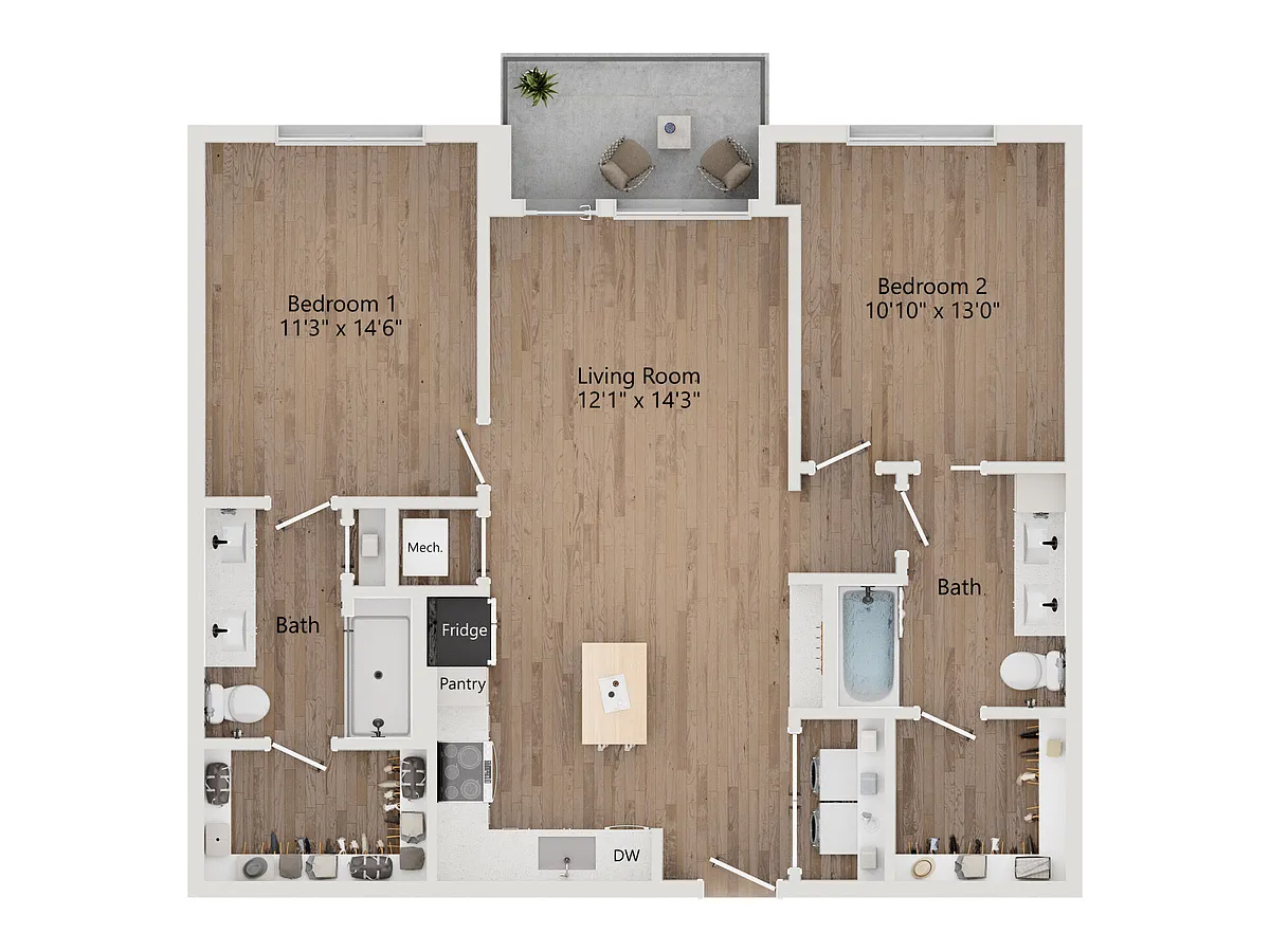 Floor plan B4