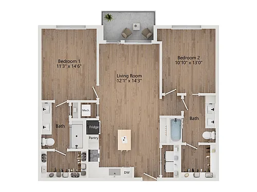 Floor plan B4