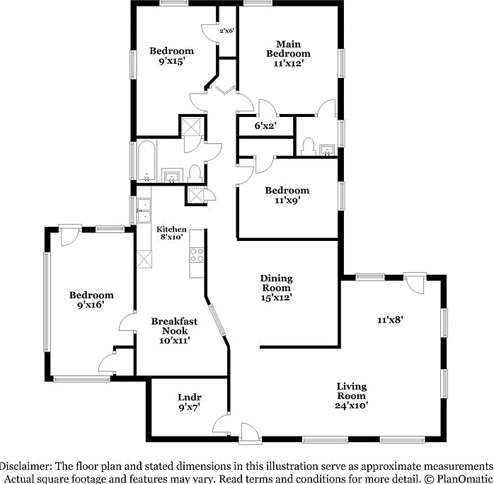 4 bed, 1.5 bath, 1526 sqft, $1,365 — Photo 2