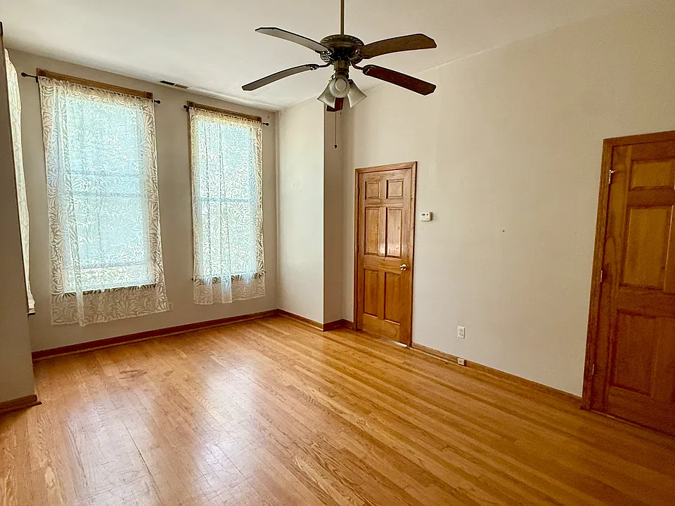 Living room and entryway, big windows natural light