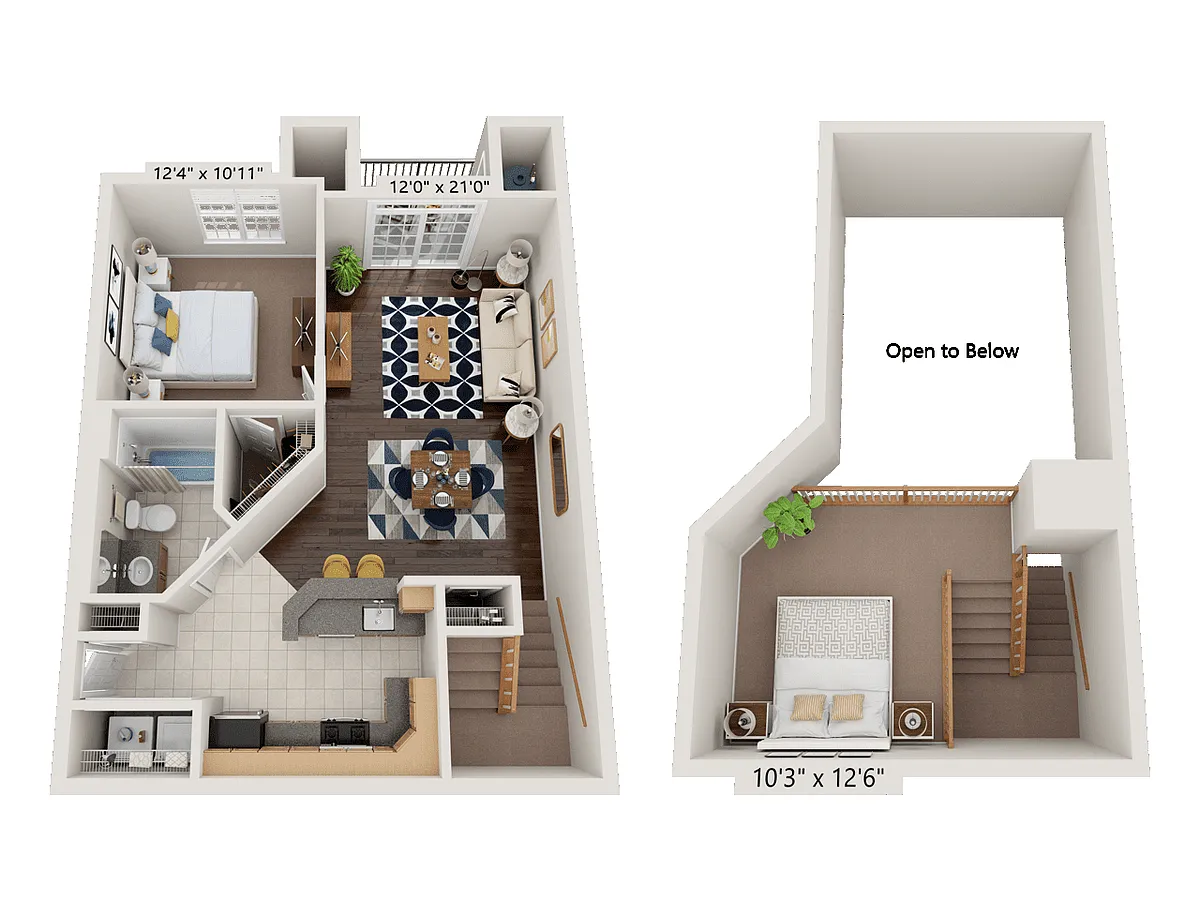 Floor plan Arlington Loft