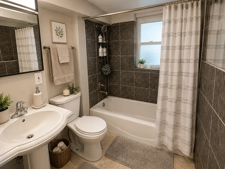 Basement bathroom